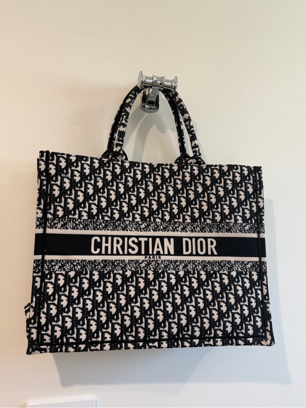 CD Inspired Black & White Book Tote